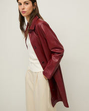 Load image into Gallery viewer, Midi Leather coat Yerse