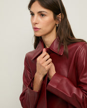 Load image into Gallery viewer, Midi Leather coat Yerse