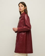 Load image into Gallery viewer, Midi Leather coat Yerse
