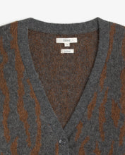 Load image into Gallery viewer, Animal jacquard cardigan Yerse