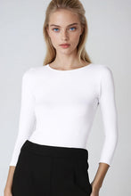 Load image into Gallery viewer, 3/4 sleeve crew neck top Nikibiki