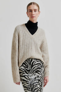 Brooky Knit V-Neck Second Female