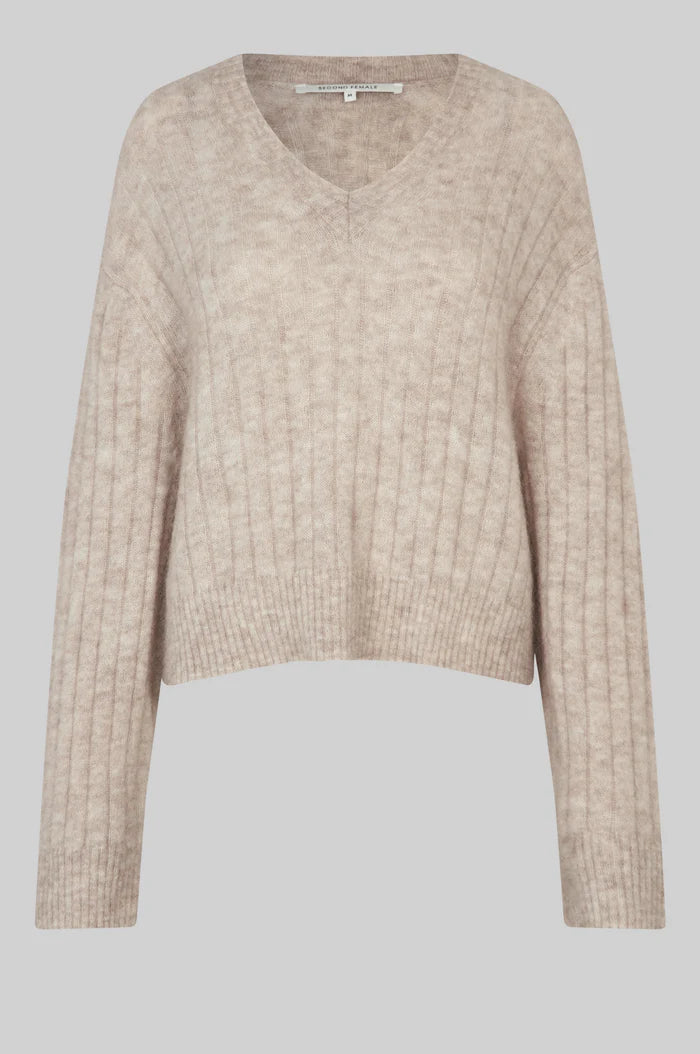 Brooky Knit V-Neck Second Female