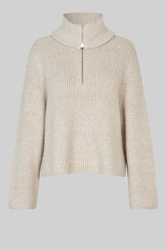 Gerda knit zip collar Second Female