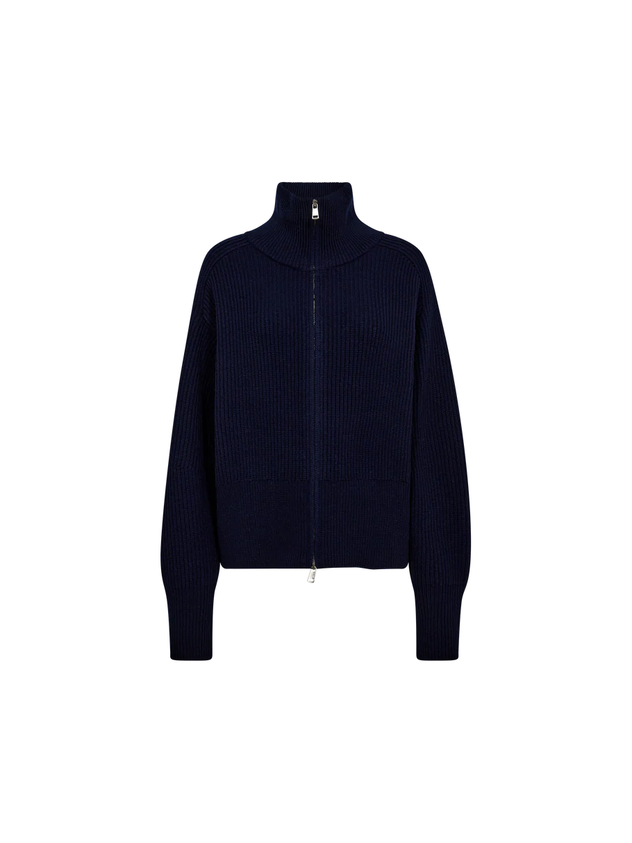 Amity Zip Knit Cardigan Mos Mosh