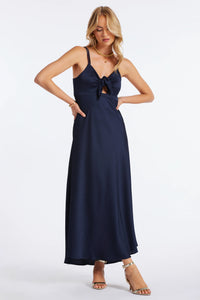 Micro Plisse bias cut dress Bishop + Young