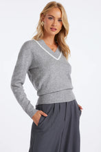 Load image into Gallery viewer, Siene V-neck Sweater Bishop + Young