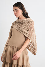 Load image into Gallery viewer, Castor knit Shawl Mus &amp; Bombon