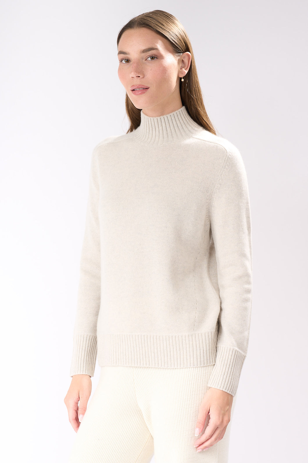Mock Rib Cashmere Clouds