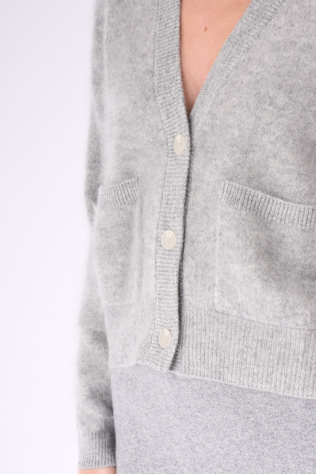 Exquisite Brushed Cashmere Cardigan Cashmere Clouds