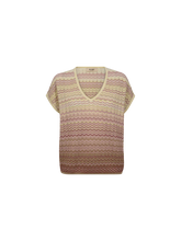 Load image into Gallery viewer, Shani Zig Zag V-neck Knit Mos Mosh