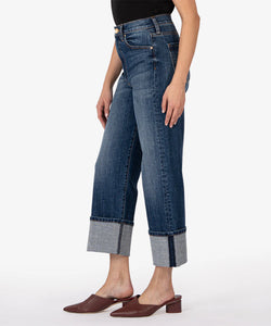 Sienna High Rise Wide Leg roll up Kut from the Kloth