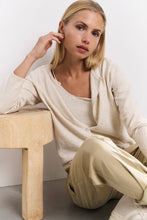 Load image into Gallery viewer, Fine-knit short cardigan with matching top - Yaya the Brand