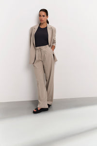 Wide-leg trousers with pinstripe - Yaya the Brand
