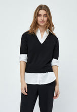 Load image into Gallery viewer, Mila V-neck Knit Tee Minus