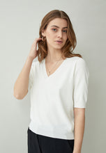 Load image into Gallery viewer, Mila V-neck Knit Tee Minus