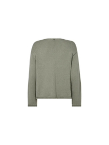 Bine Long sleeve V-Neck Knit Mos Mosh