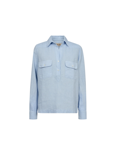 Enna Linen Pocket Blouse Mos Mosh