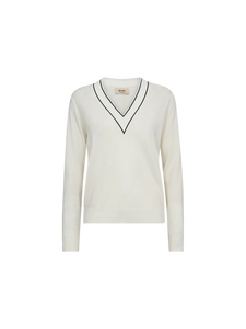 Relena Prep V-neck Knit Mos Mosh