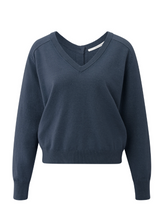 Load image into Gallery viewer, Double v-neck sweater Yaya the Brand