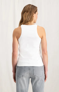Basic halter top with crewneck in slim fit Yaya the brand
