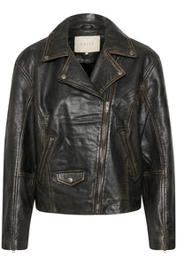 Jane Leather Jacket Kaffe