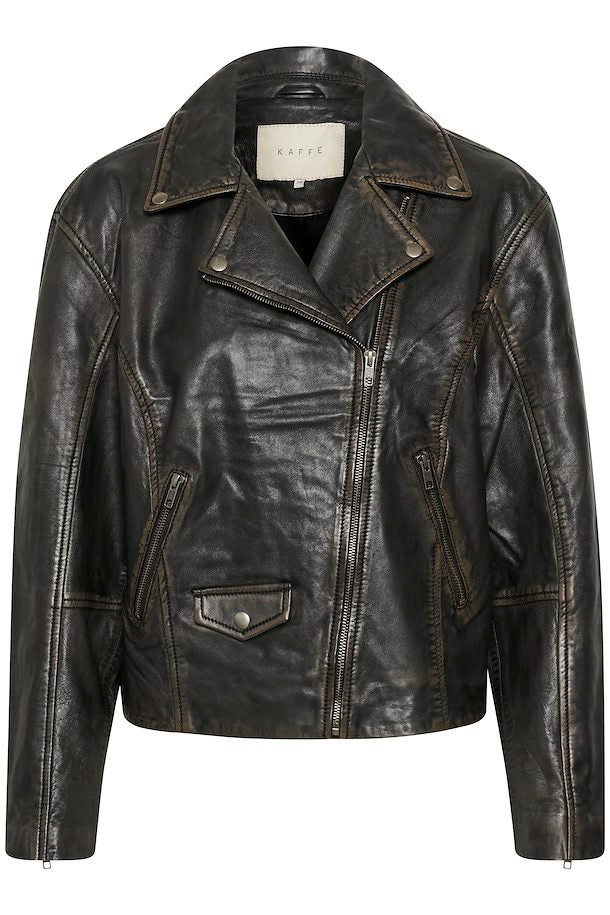 Jane Leather Jacket Kaffe