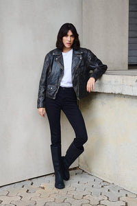 Jane Leather Jacket Kaffe