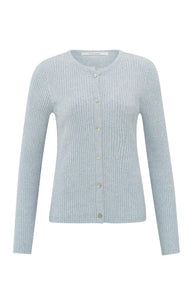 Fake cardigan in rib stitch Yaya the Brand