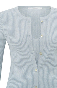 Fake cardigan in rib stitch Yaya the Brand