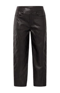 Faux leather carrot fit trousers Yaya the Brand