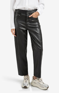 Faux leather carrot fit trousers Yaya the Brand