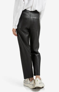 Faux leather carrot fit trousers Yaya the Brand