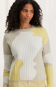 Short sweater with jacquard Yaya the brand