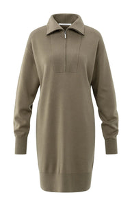 Knitted dress with zipper Yaya the Brand