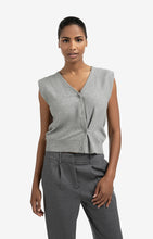 Load image into Gallery viewer, Knitted Gilet a-symmetric butt Yaya the Brand