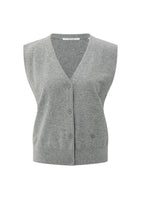 Load image into Gallery viewer, Knitted Gilet a-symmetric butt Yaya the Brand