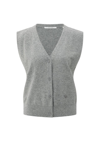 Knitted Gilet a-symmetric butt Yaya the Brand