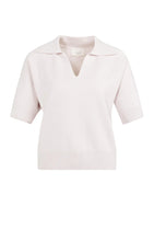Load image into Gallery viewer, Short sleeve sweater with coll Yaya the Brand