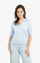 Load image into Gallery viewer, Short sleeve sweater with coll Yaya the Brand