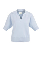 Load image into Gallery viewer, Short sleeve sweater with coll Yaya the Brand