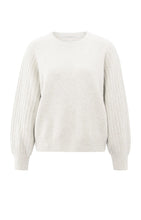Load image into Gallery viewer, Rib mixed sweater Yaya the Brand