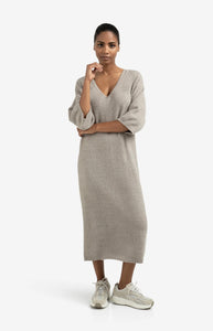 V-neck knitted dress Yaya the Brand