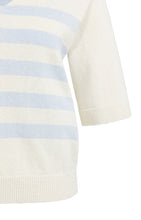 Load image into Gallery viewer, V-neck stripe sweater SS Yaya the Brand