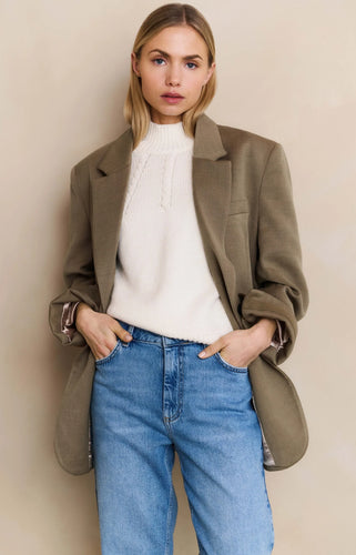 Woven oversized blazer Yaya the Brand