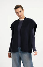 Load image into Gallery viewer, Oversized woolmix woven bodywarmer Yaya the Brand