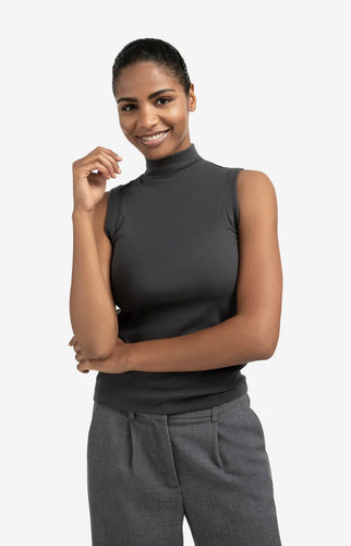 High neck rib singlet Yaya the Brand