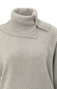 Batwing sweater with collar Yaya the Brand