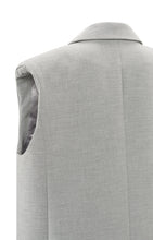 Load image into Gallery viewer, Sleeveless blazer with padded shoulder