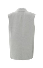 Load image into Gallery viewer, Sleeveless blazer with padded shoulder